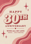 Load image into Gallery viewer, Anniversary - Personalised Card — with punch holes
