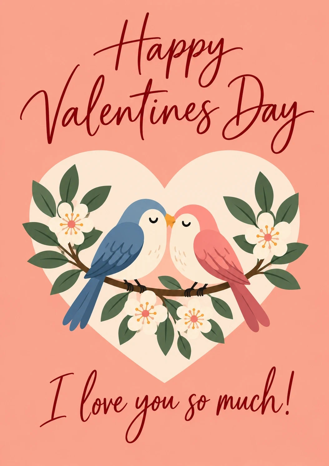 Valentine's day - Personalised Card — with punch holes