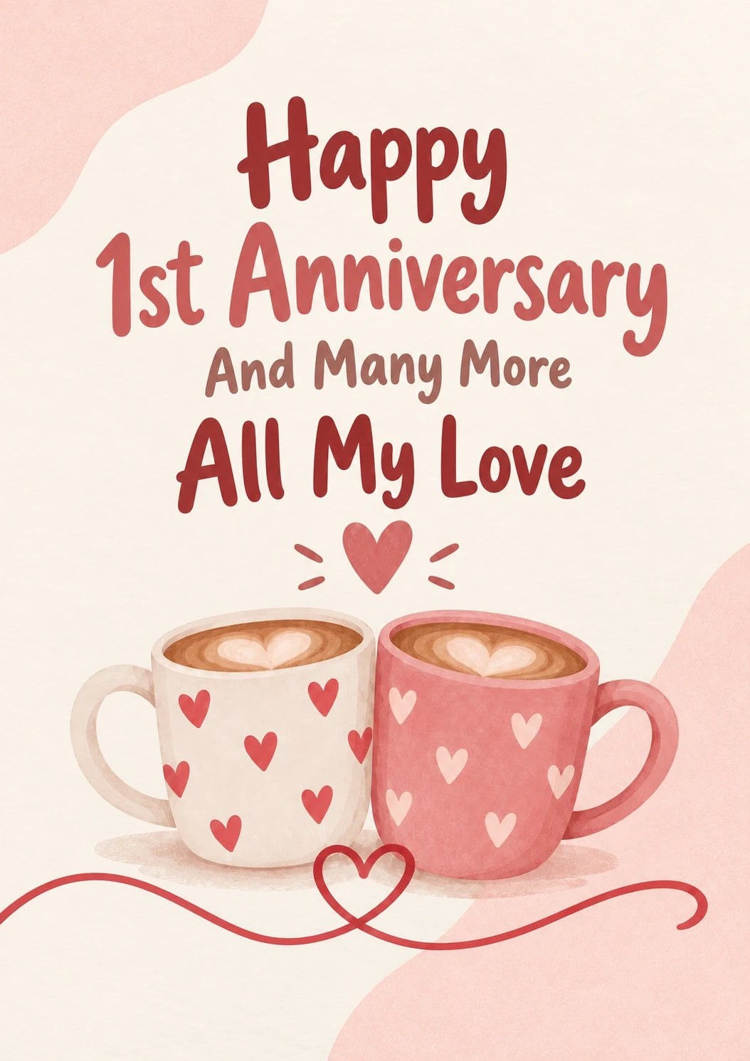 Anniversary - Personalised Card — with punch holes