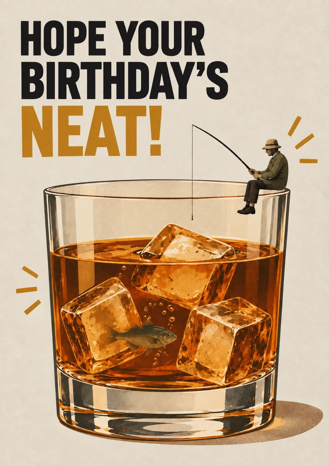 Birthdays - Personalised Card — with punch holes