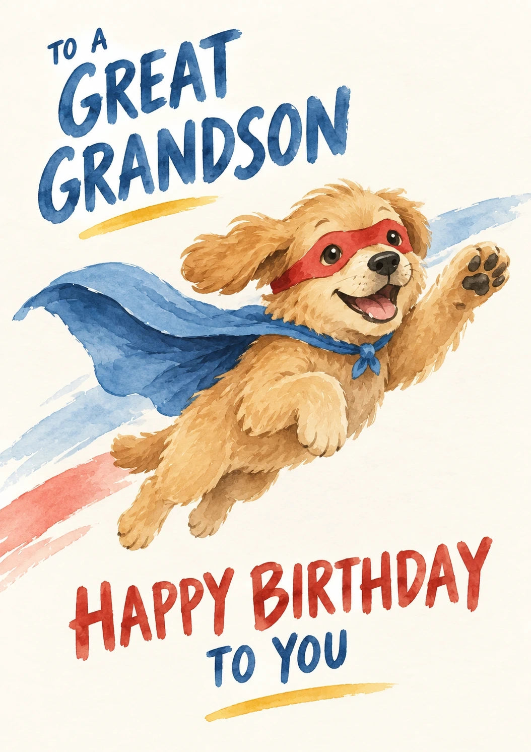 Birthdays - Personalised Card — with punch holes