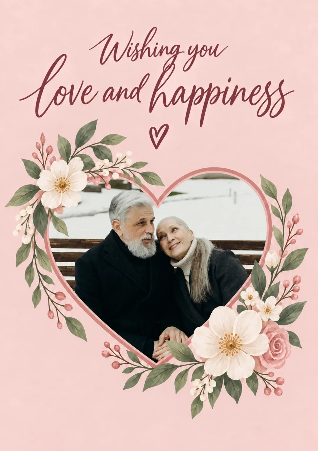 Weddings - Personalised Card — with punch holes