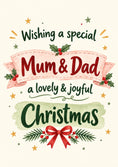 Load image into Gallery viewer, Christmas - Personalised Card — with punch holes
