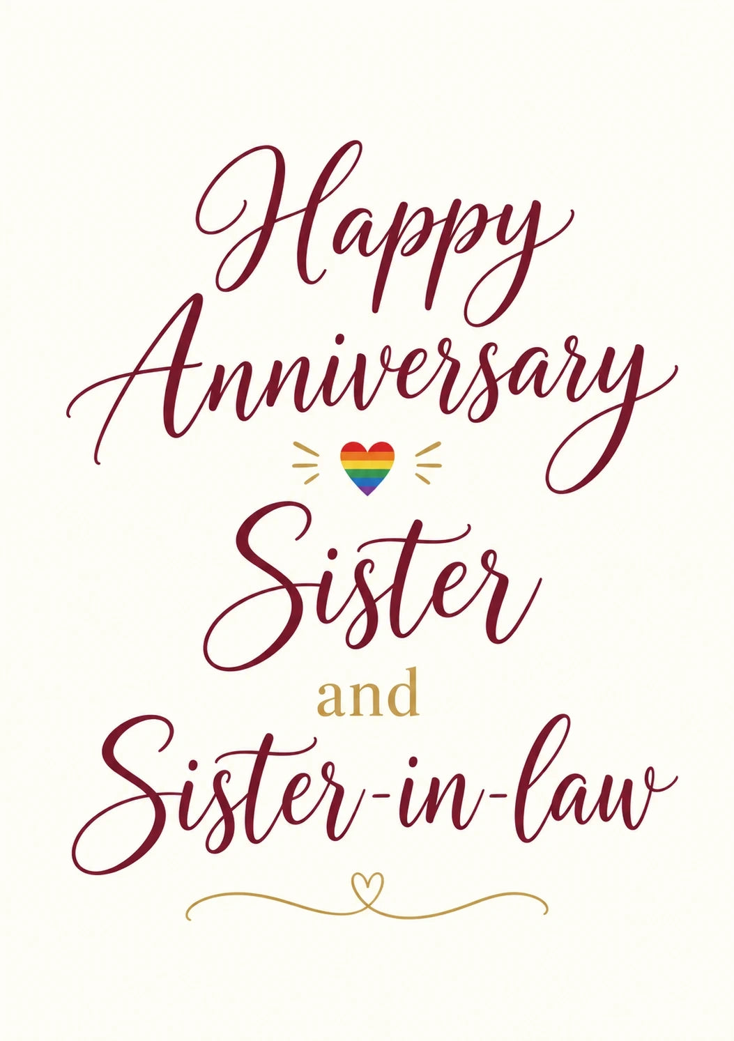 Anniversary - Personalised Card — with punch holes