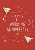 Load image into Gallery viewer, Anniversary - Personalised Card — with punch holes
