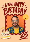 Load image into Gallery viewer, Birthdays - Personalised Card — with punch holes

