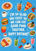Load image into Gallery viewer, Birthdays - Personalised Card — with punch holes
