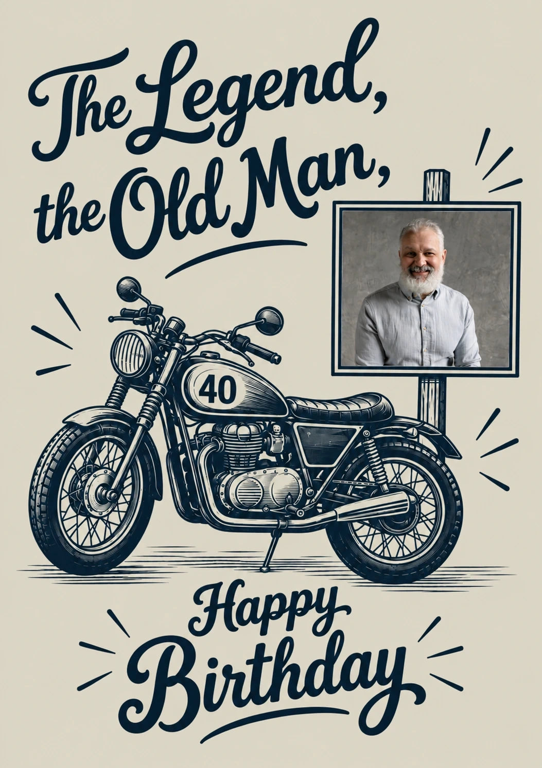 Birthdays - Personalised Card — with punch holes