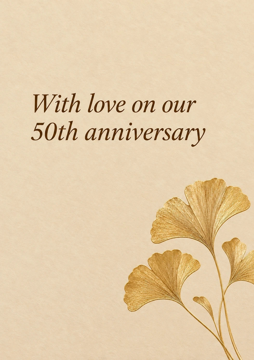Anniversary - Personalised Card — with punch holes