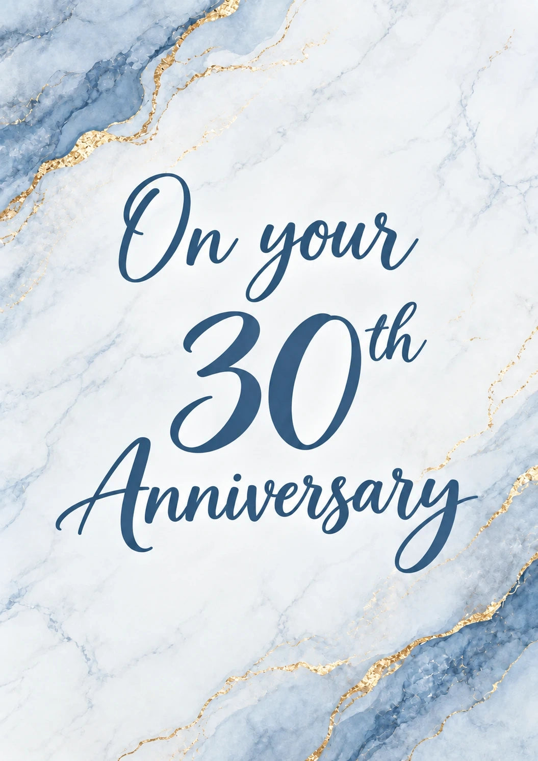 Anniversary - Personalised Card — with punch holes