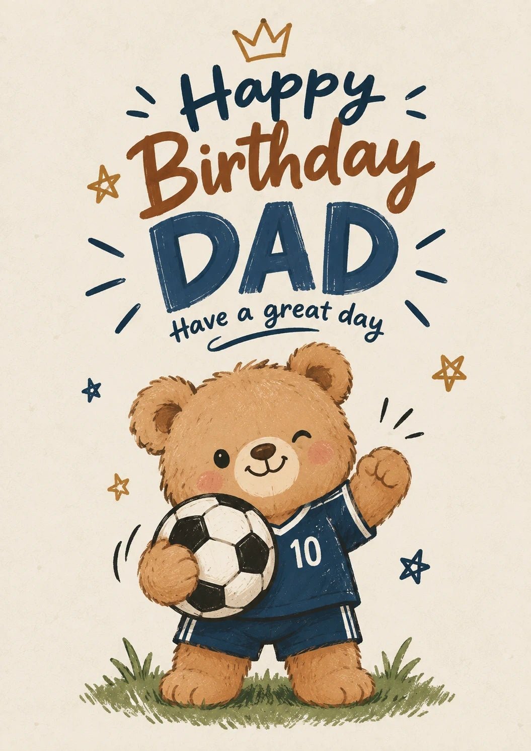 Birthdays - Personalised Card — with punch holes