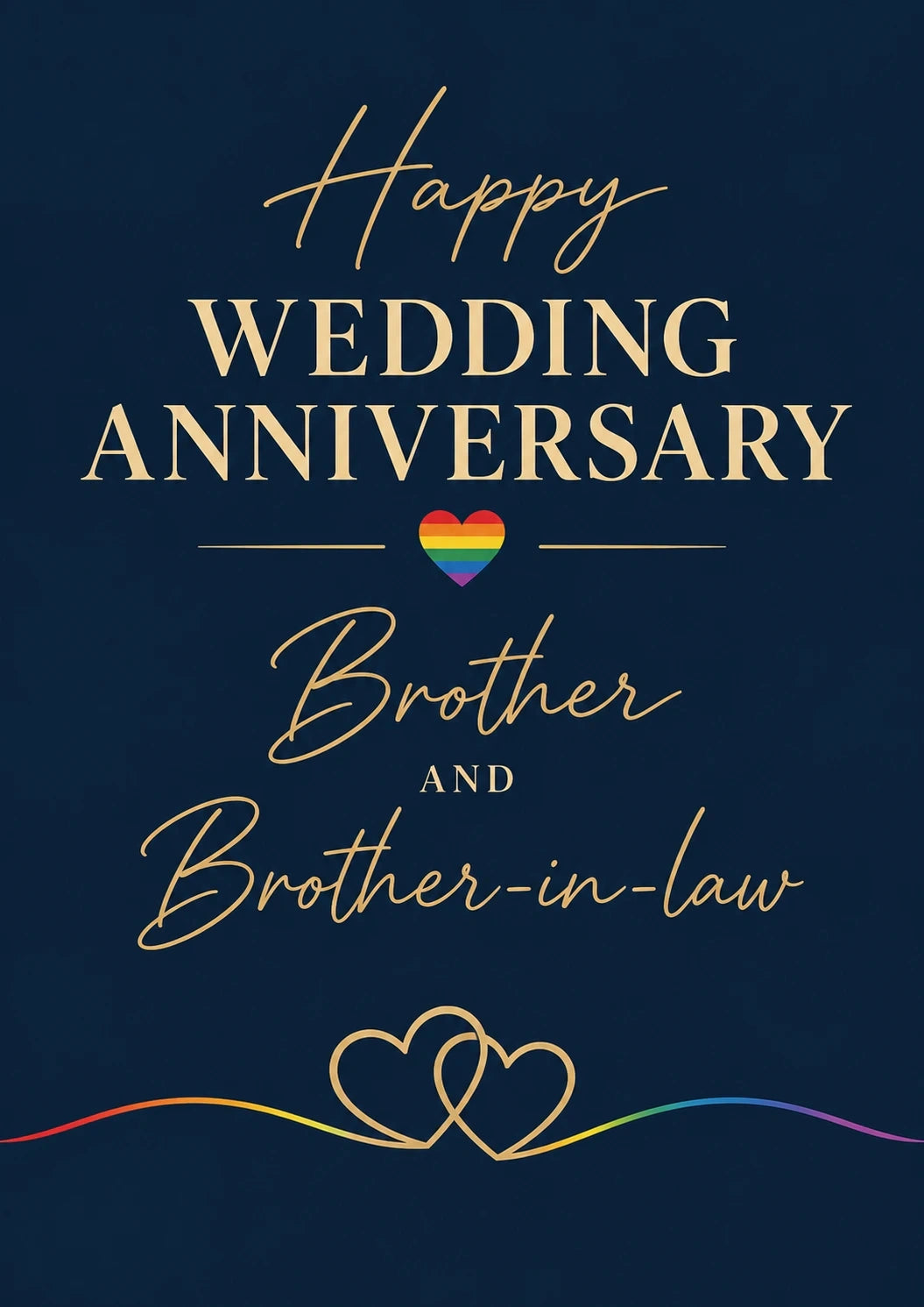 Anniversary - Personalised Card — with punch holes