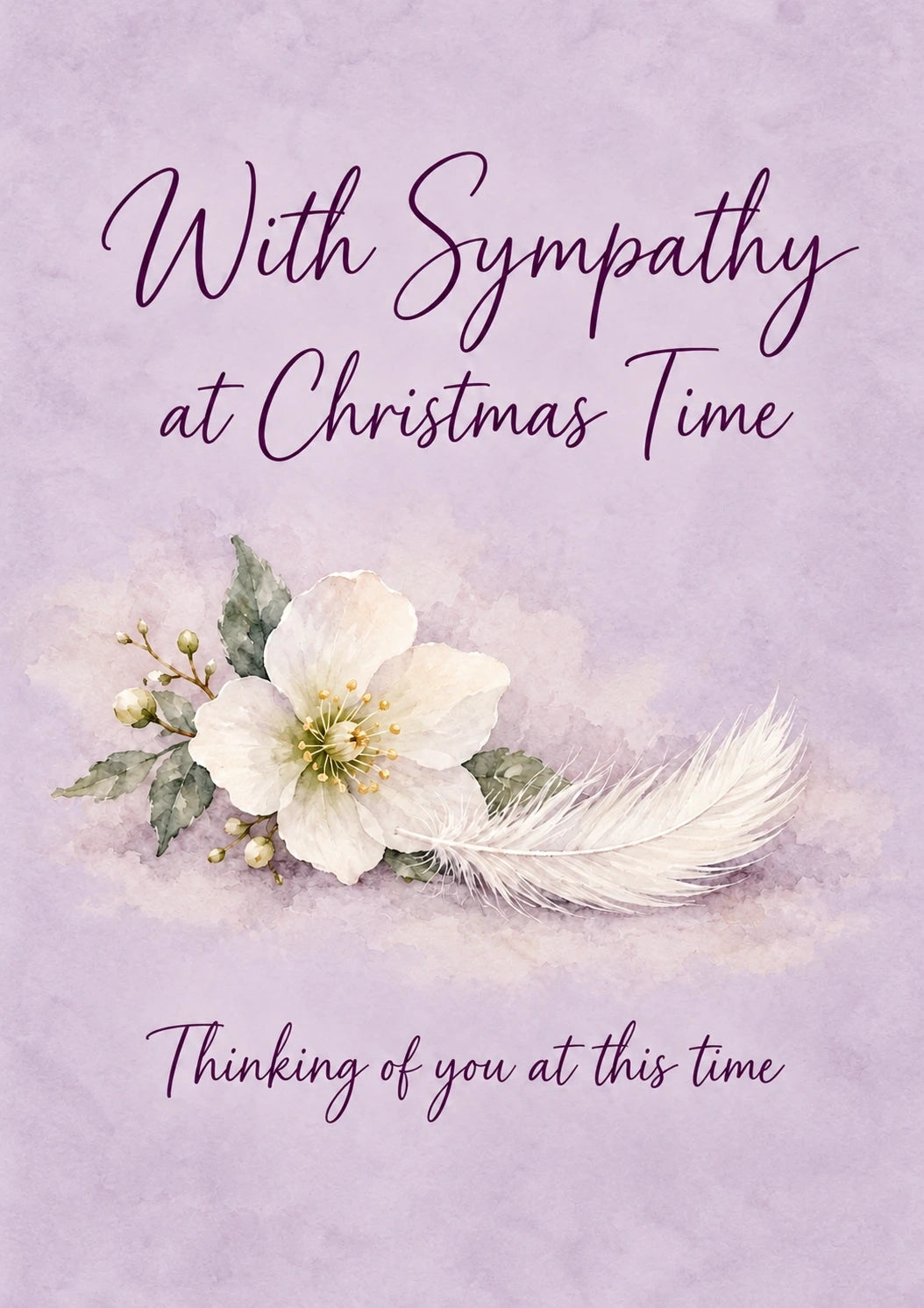 Christmas - Personalised Card — with punch holes