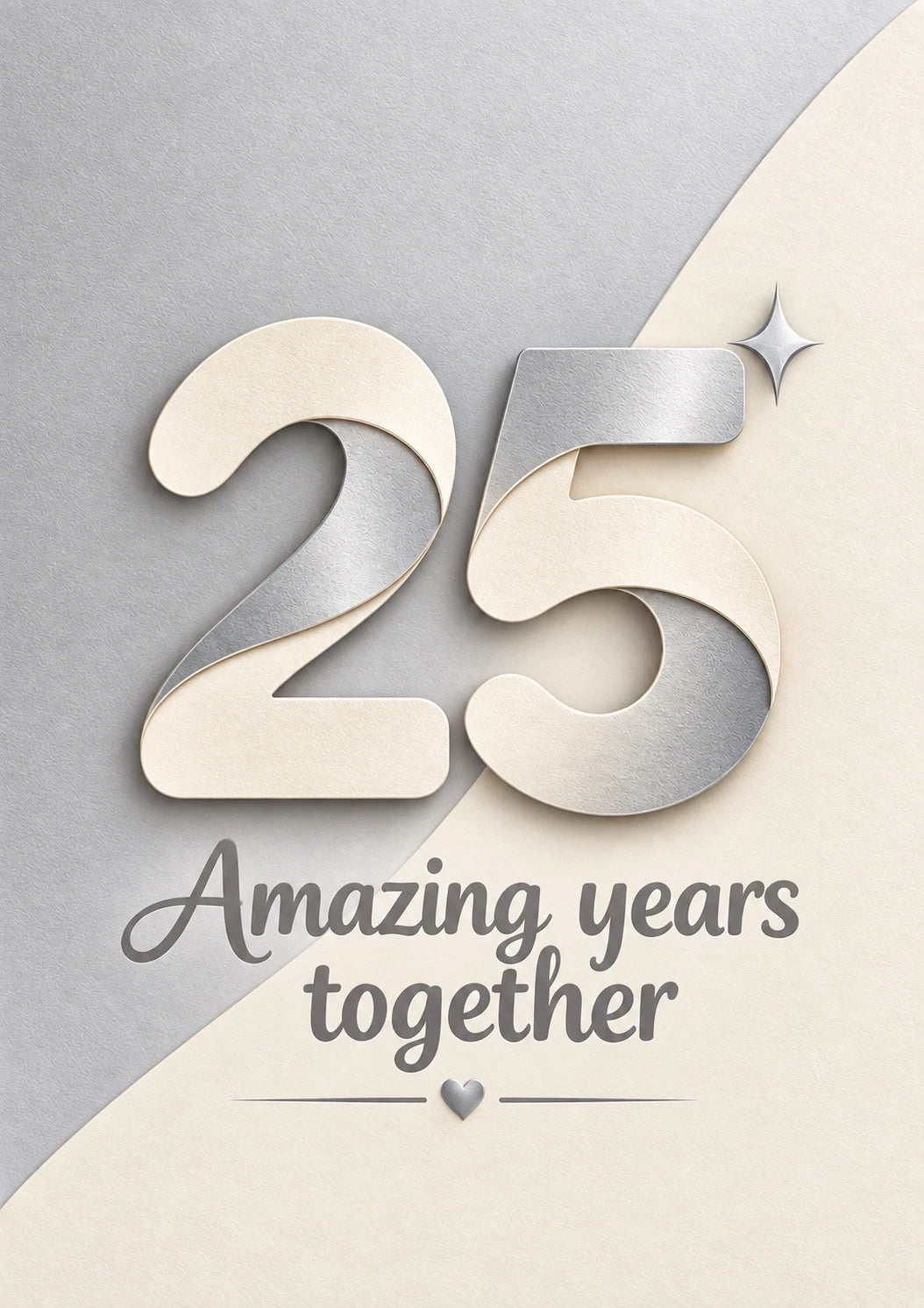 Anniversary - Personalised Card — with punch holes
