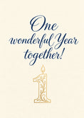 Load image into Gallery viewer, Anniversary - Personalised Card — with punch holes
