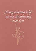 Load image into Gallery viewer, Anniversary - Personalised Card — with punch holes
