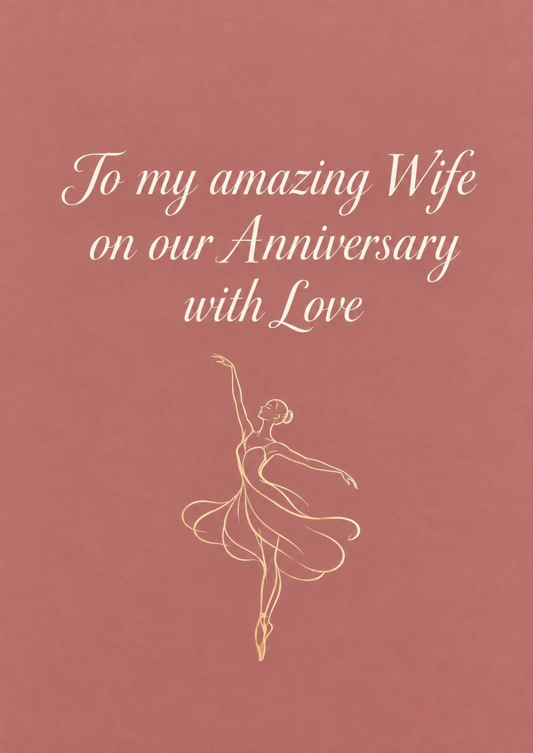 Anniversary - Personalised Card — with punch holes