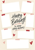 Load image into Gallery viewer, Birthdays - Personalised Card — with punch holes
