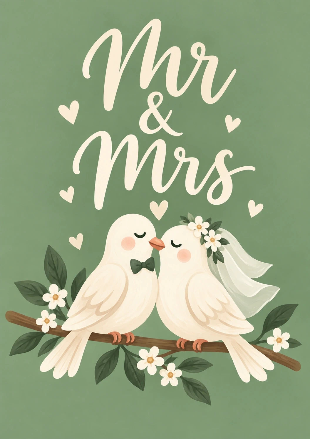 Weddings - Personalised Card — with punch holes