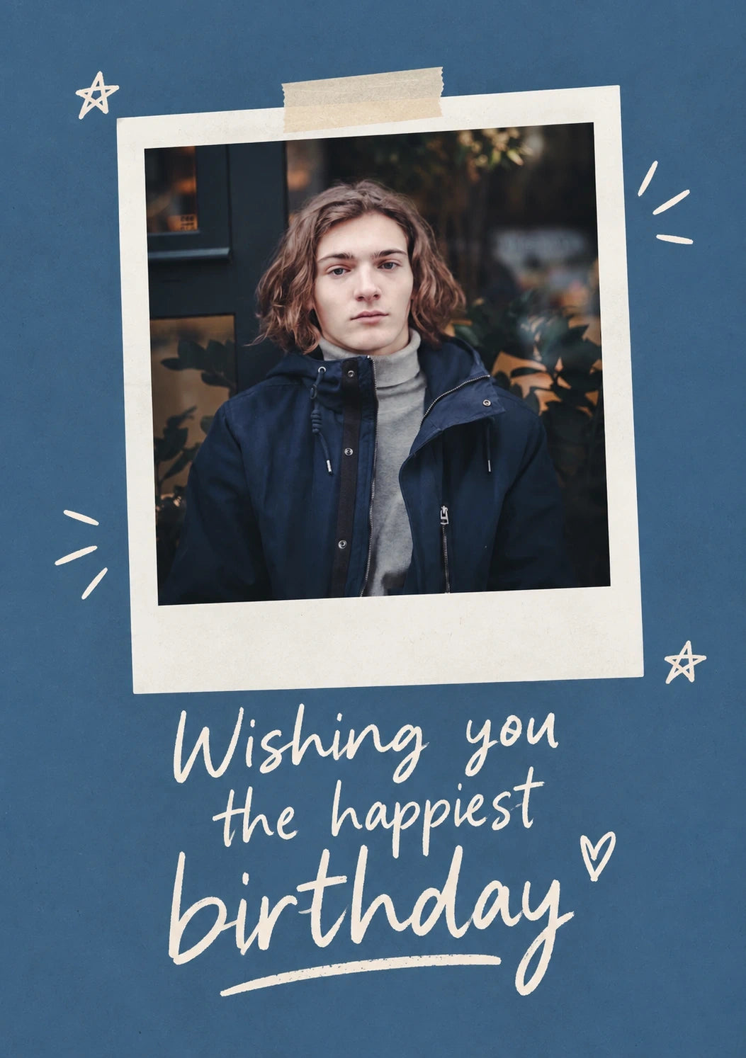 Birthdays - Personalised Card — with punch holes