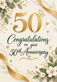 Load image into Gallery viewer, Anniversary - Personalised Card — with punch holes
