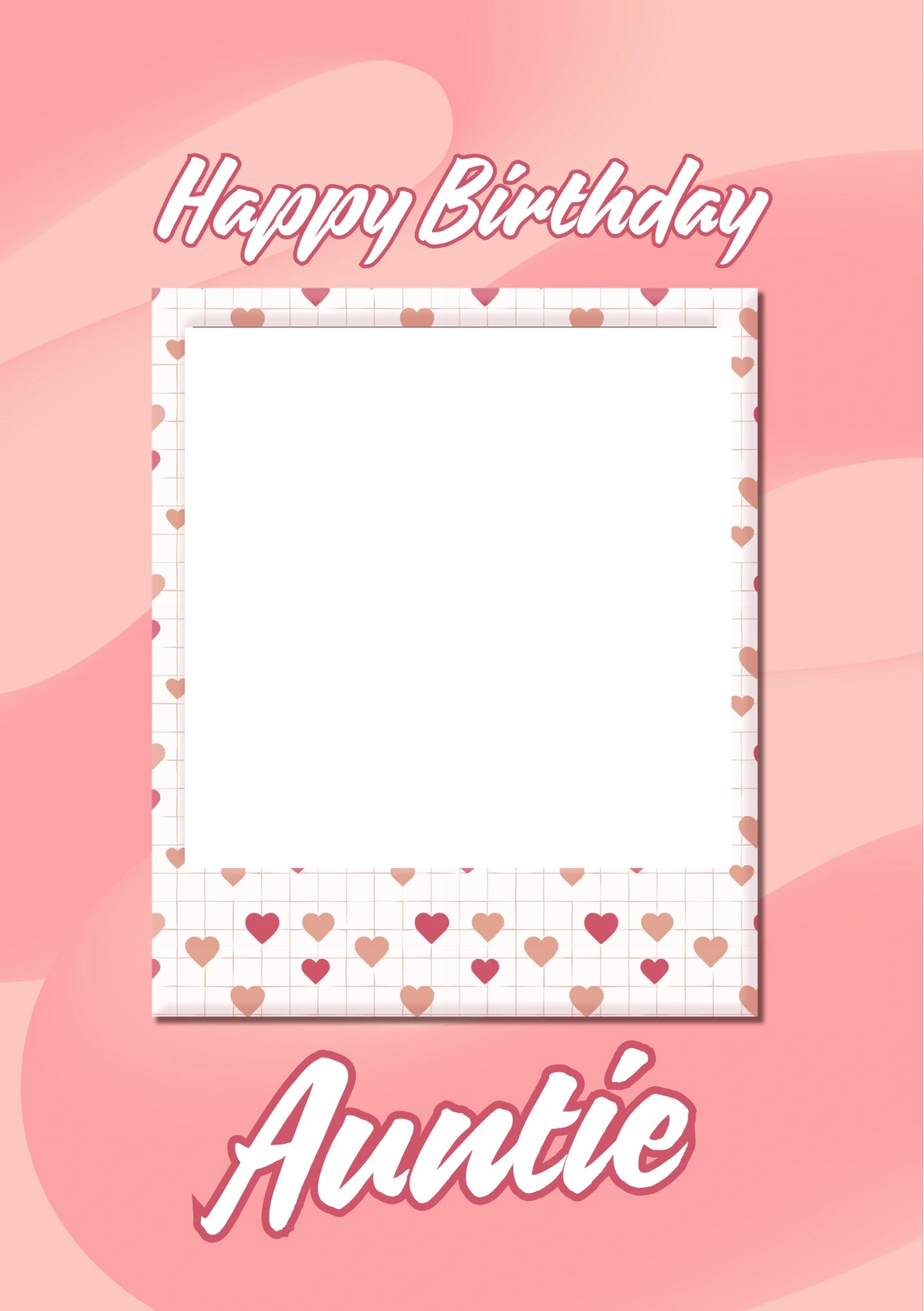 Birthdays - Personalised Card — with punch holes