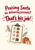 Load image into Gallery viewer, Christmas - Personalised Card — with punch holes
