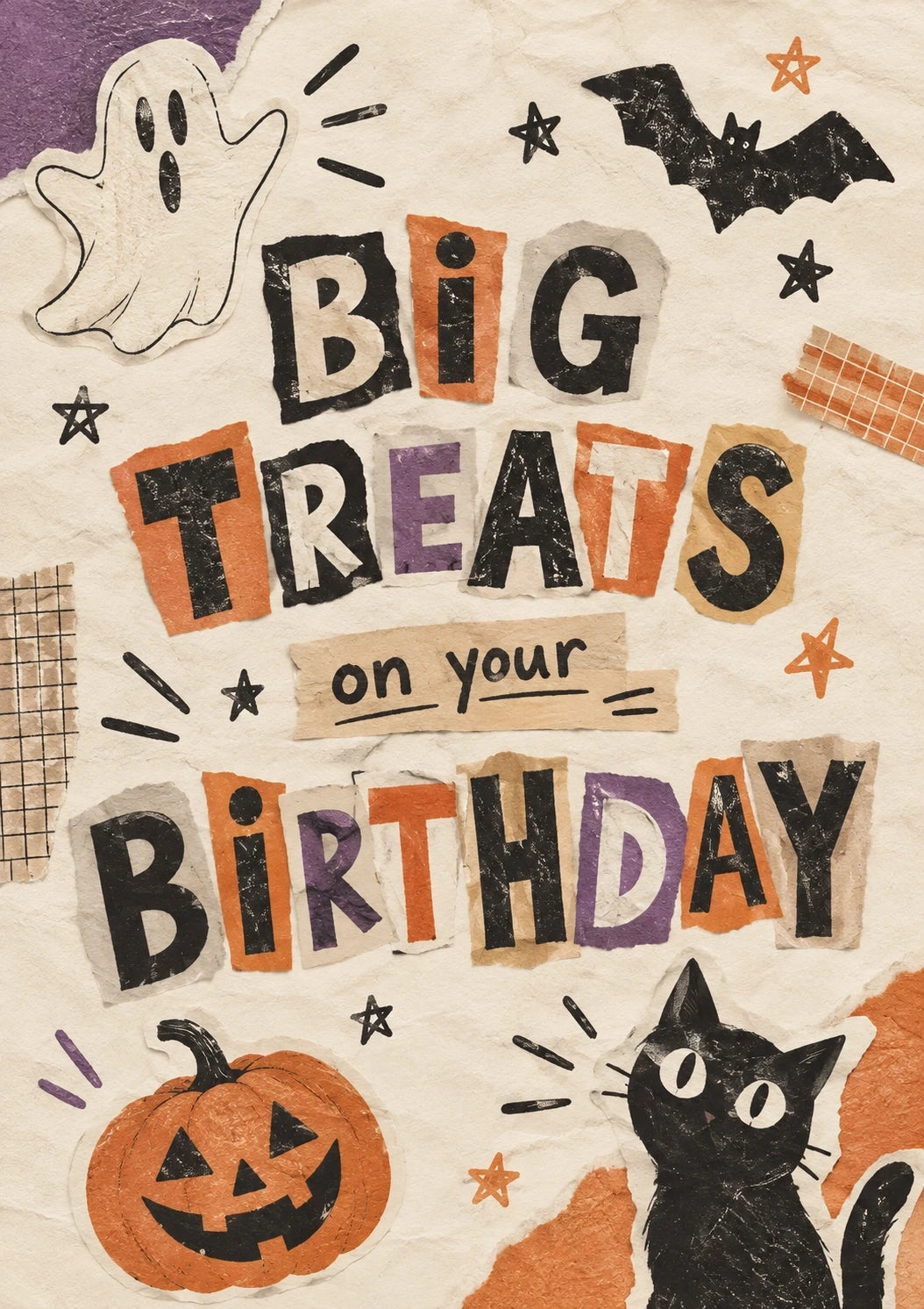 Halloween - Personalised Card — with punch holes