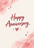 Load image into Gallery viewer, Anniversary - Personalised Card — with punch holes
