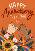 Load image into Gallery viewer, Anniversary - Personalised Card — with punch holes
