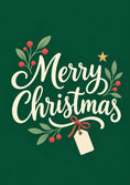 Load image into Gallery viewer, Christmas - Personalised Card — with punch holes
