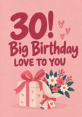 Load image into Gallery viewer, Birthdays - Personalised Card — with punch holes
