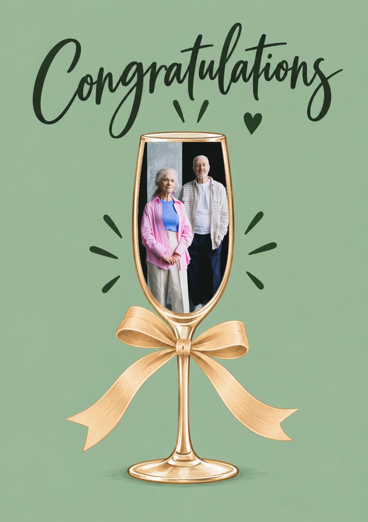 Weddings - Personalised Card — with punch holes