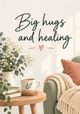 Load image into Gallery viewer, Get well soon! - Personalised Card — with punch holes
