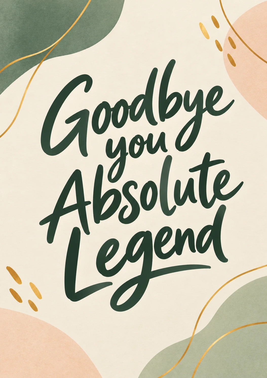 Retirement - Personalised Card — with punch holes