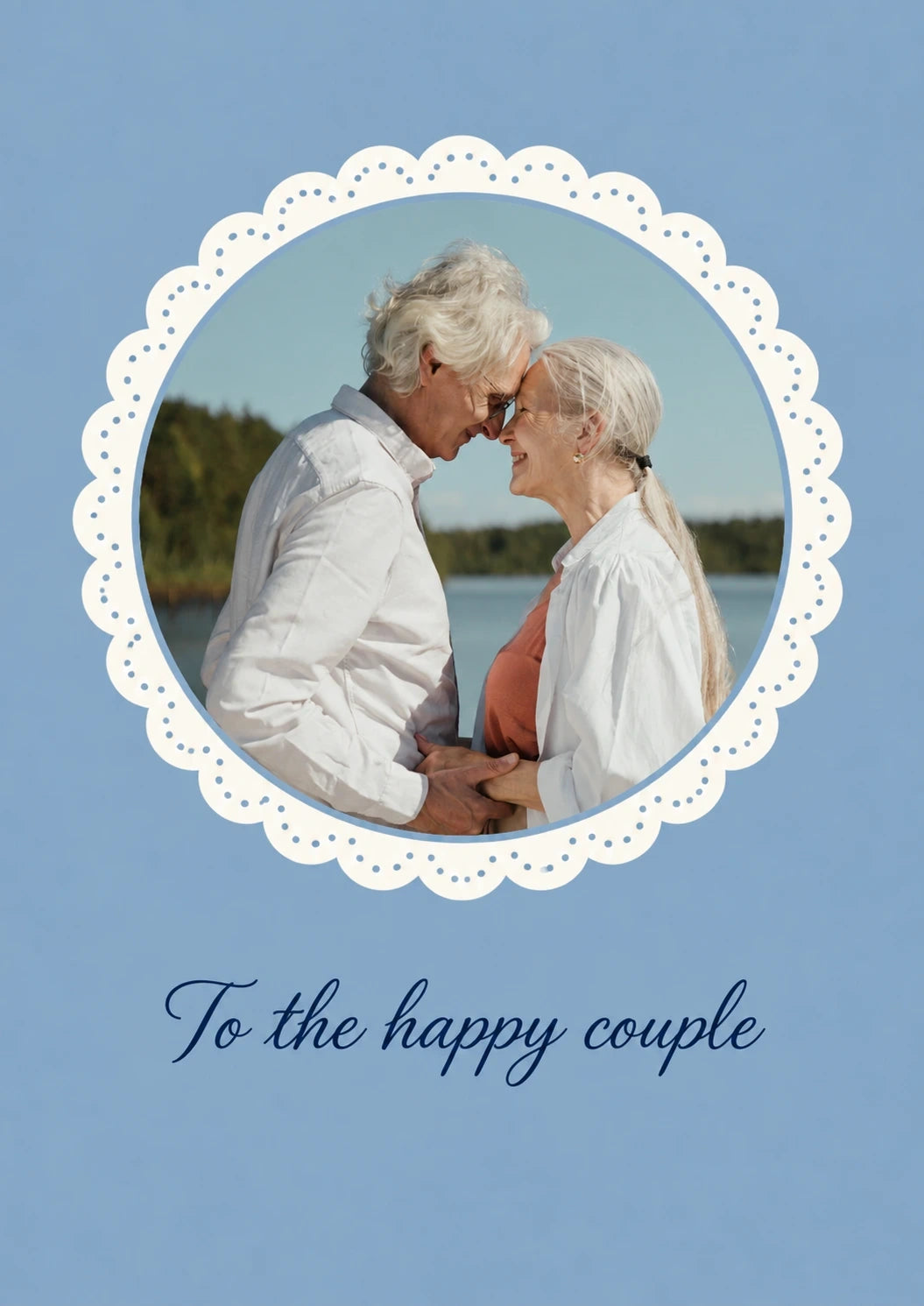 Weddings - Personalised Card — with punch holes