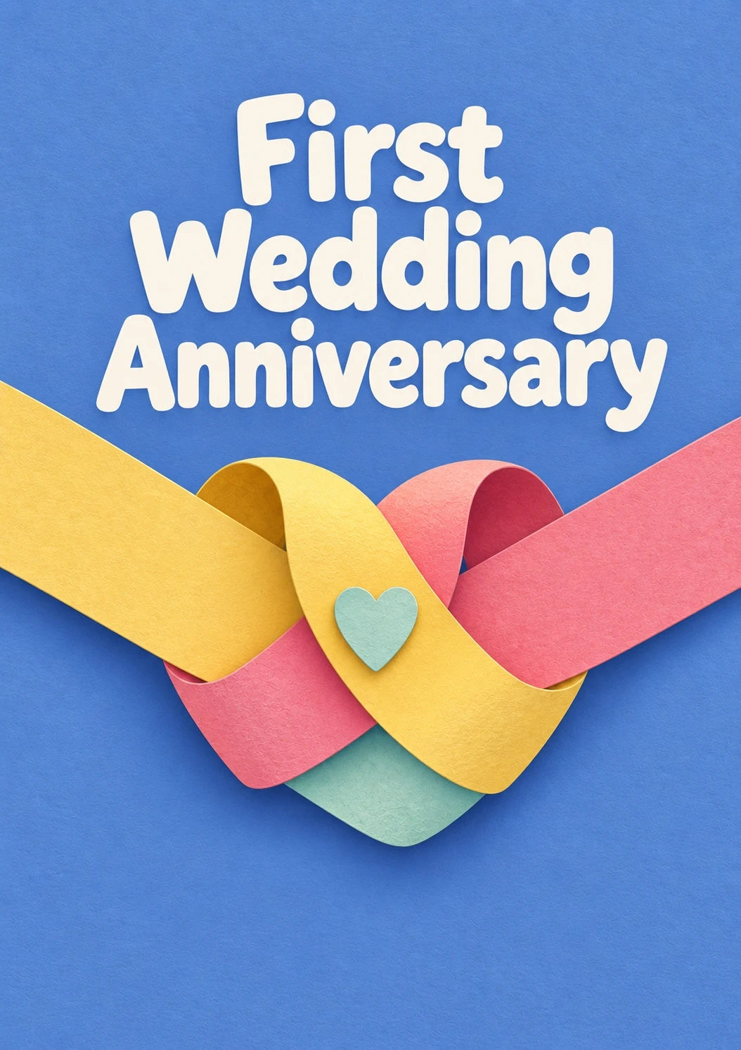 Anniversary - Personalised Card — with punch holes