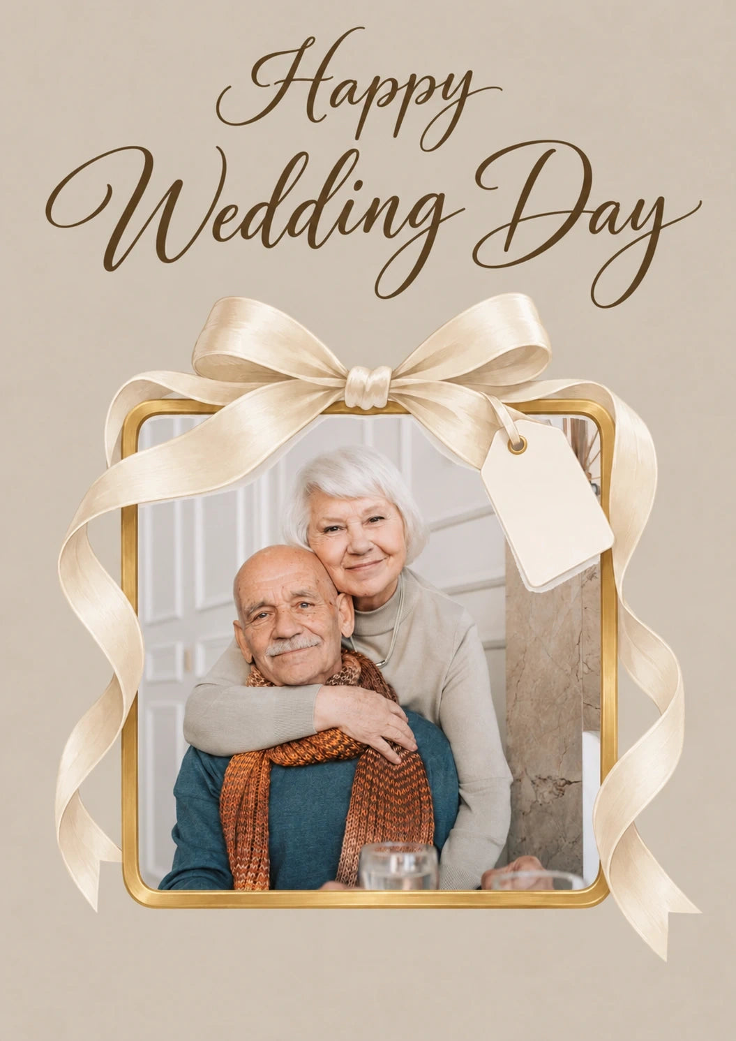 Weddings - Personalised Card — with punch holes