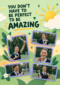 Load image into Gallery viewer, Uplifting You Don't Have to Be Perfect Photo Upload Congratulations Card for Niece
