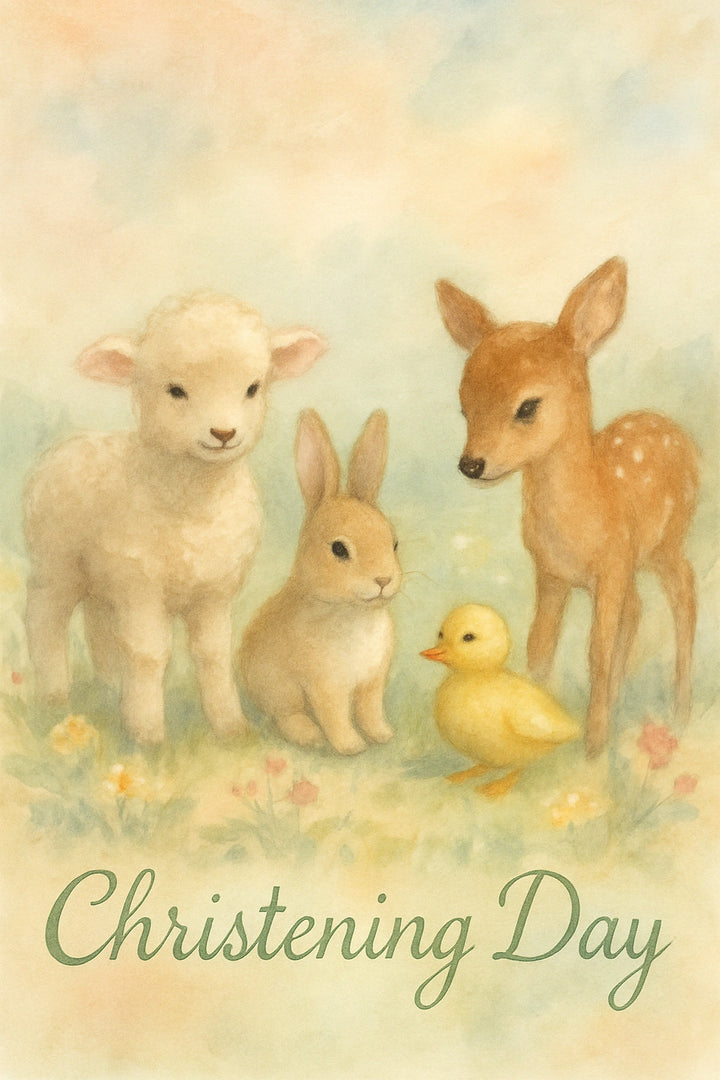 Christening Personalised Card