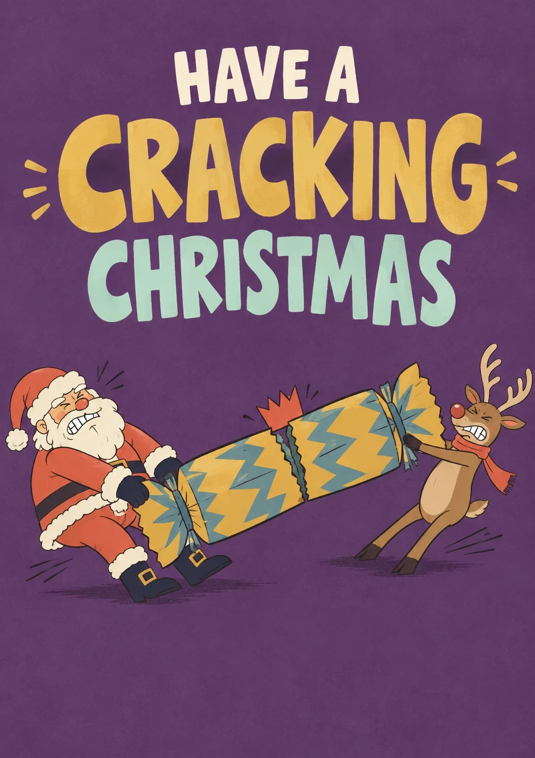 Christmas - Personalised Card — with punch holes