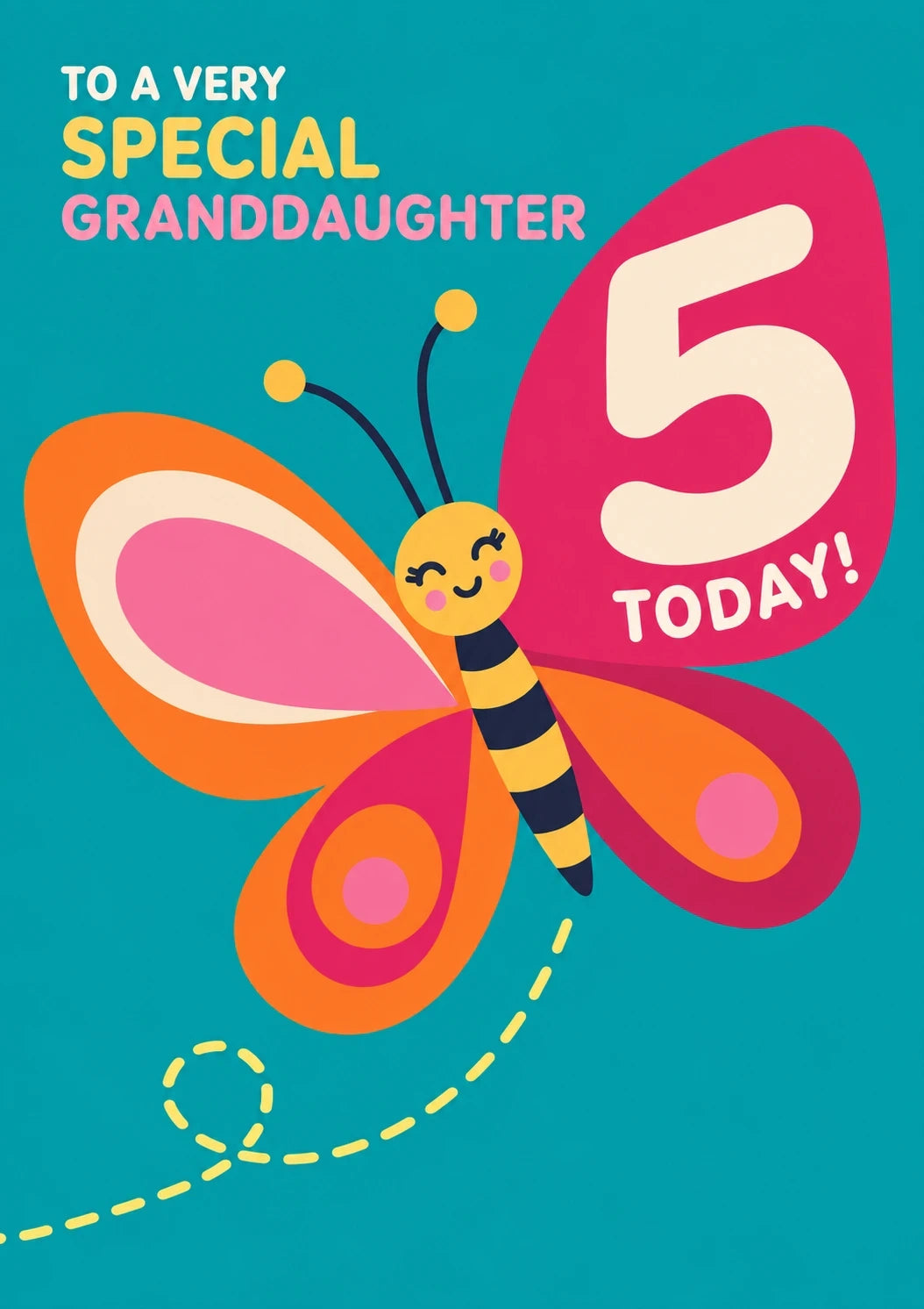 Birthdays - Personalised Card — with punch holes