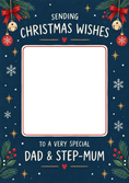 Load image into Gallery viewer, Christmas - Personalised Card — with punch holes
