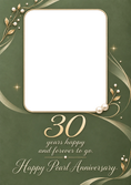 Load image into Gallery viewer, Anniversary - Personalised Card — with punch holes
