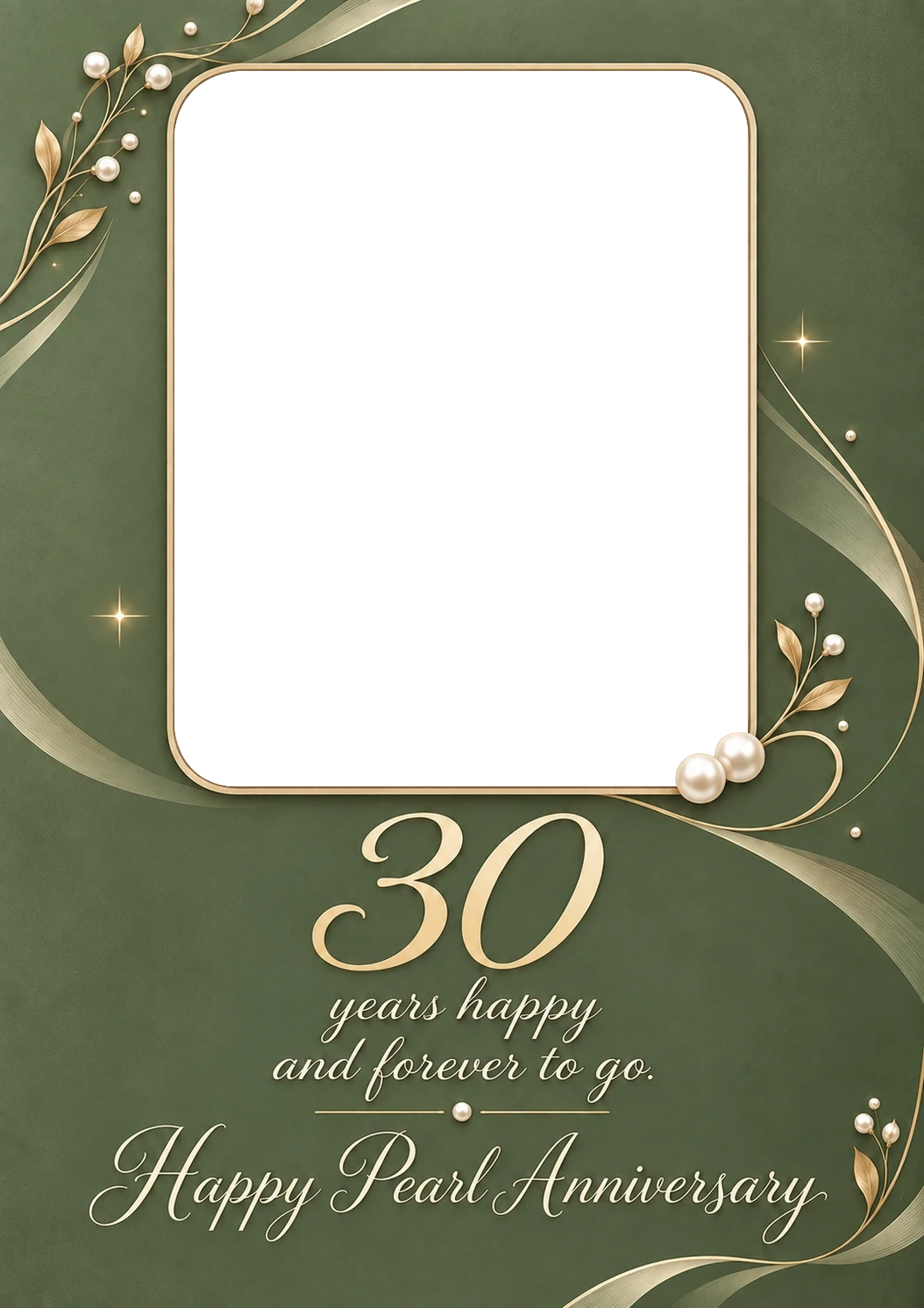 Anniversary - Personalised Card — with punch holes