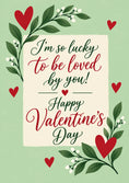 Load image into Gallery viewer, Valentine's day - Personalised Card — with punch holes
