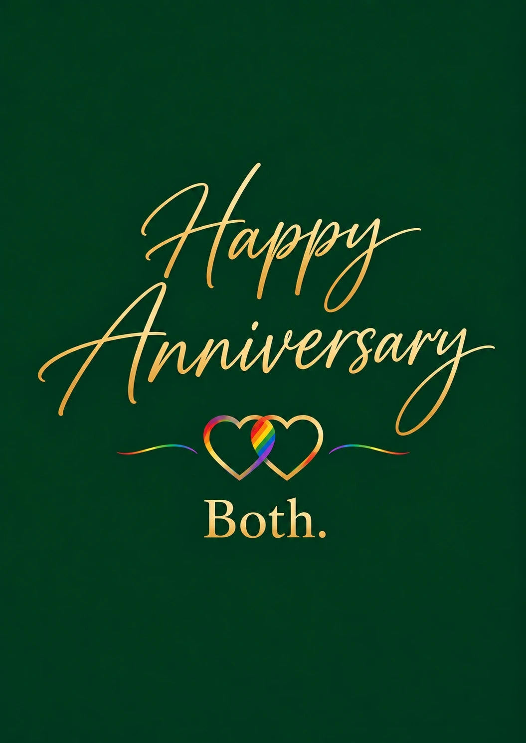 Anniversary - Personalised Card — with punch holes