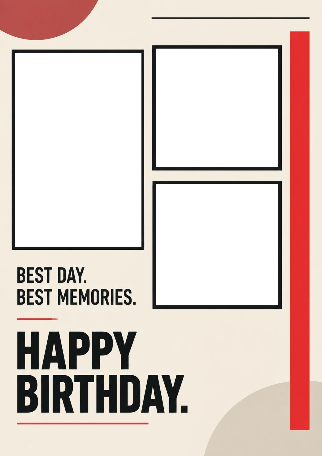 Best Day Best Memories Photo Upload Birthday Card