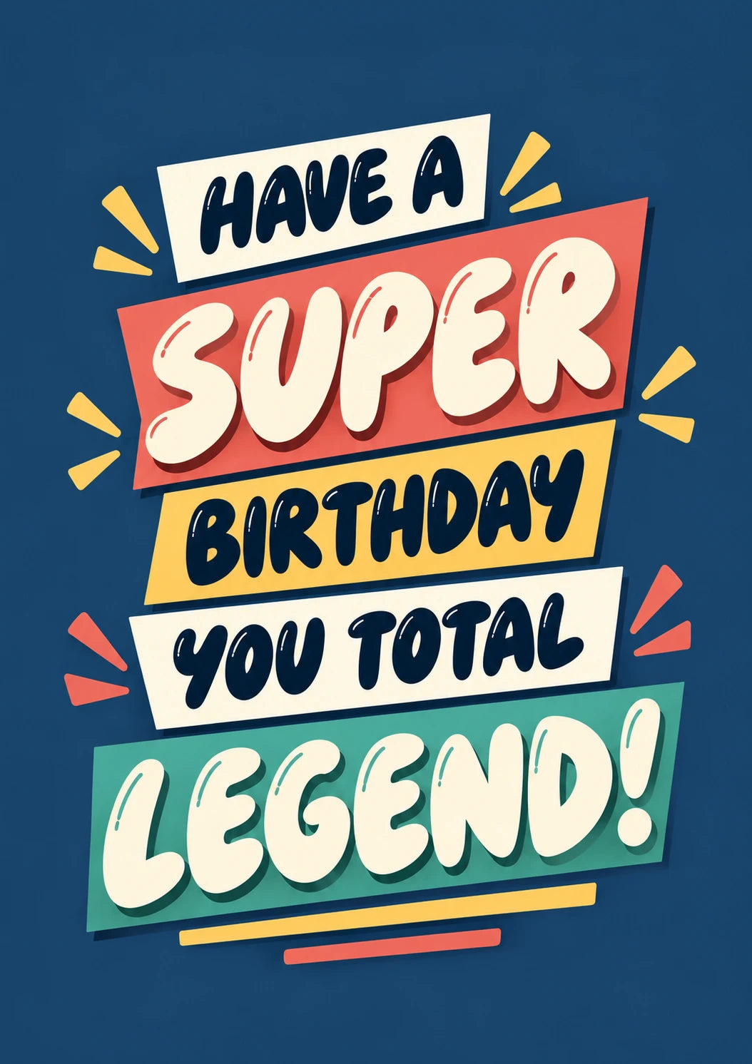 Funny Super Birthday You Total Legend 19th Birthday Card