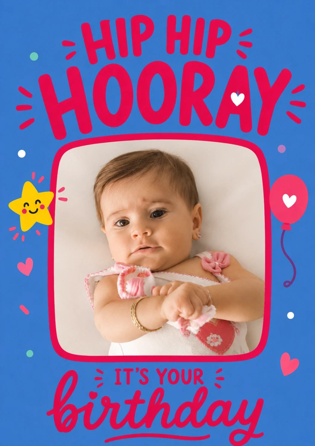 Birthdays - Personalised Card — with punch holes